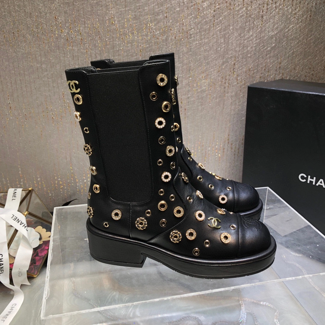 coco- heel height ：4.5cm， Forefoot 2cm，Barrel height ：20cm。 Calfskin Sheepskin item:B-X198J2011